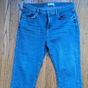 LOFT Women's Boyfriend Jeans in Medium Dark Blue